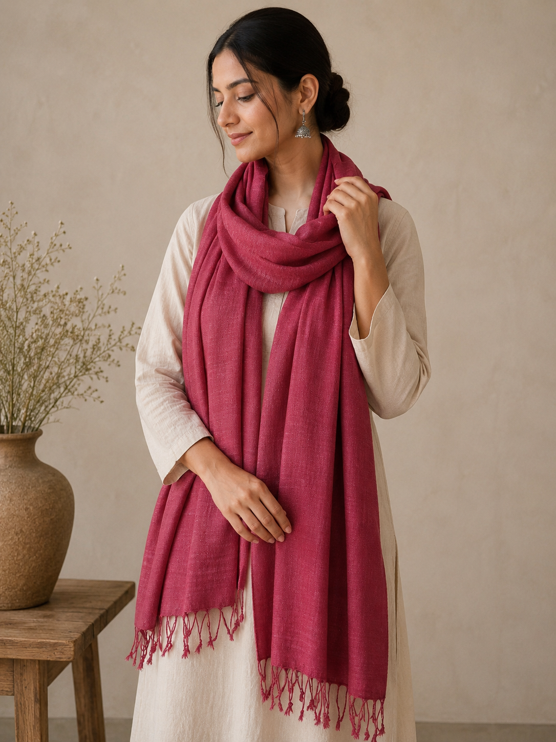 Magenta/Mauve Stole, Scarf